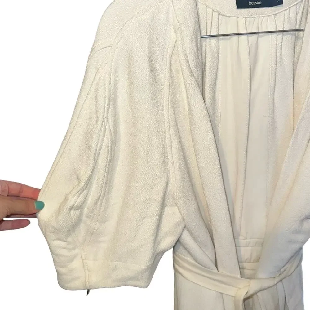 Bassike balloon sleeve short kimono with keyhole - Picture 6 of 6